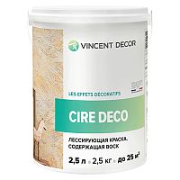 Vincent Decor Cire Deco / Винсент Декор Сир Деко лессирующая краска воск