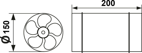 Вытяжной вентилятор Era CV-150 фото 4
