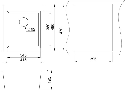 Комплект Мойка кухонная Granula GR-4201 графит + Смеситель Granula GR-2015 графит, для кухонной мойки фото 4