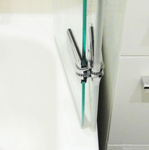 Шторка на ванну GuteWetter Trend Pearl GV-862B правая 110 см стекло бесцветное, фурнитура хром фото 5