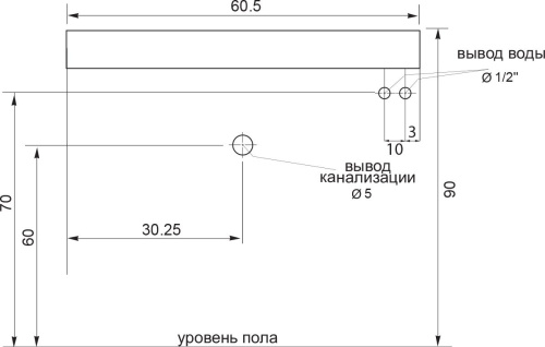 Раковина Цвет и Стиль Мойдодыр New 60 фото 3