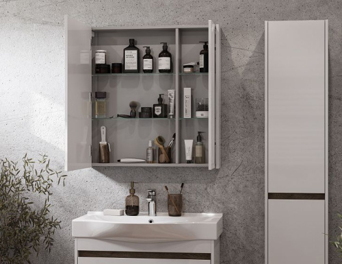 Мебель для ванной AQUATON Нортон 80, подвесная, белый глянец фото 16 Мебель для ванной AQUATON Нортон 80, подвесная, белый глянец фото 16