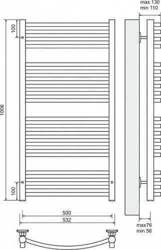 34 040 руб. Полотенцесушитель электрический Terminus Классик П20 500*1006 фото 3 Полотенцесушитель электрический Terminus Классик П20 500*1006 фото 3