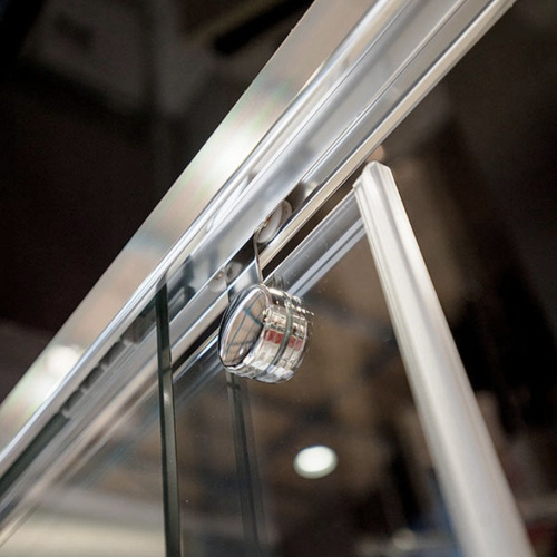 Шторка на ванну GuteWetter Slide Pearl GV-862 левая 100 см стекло бесцветное, профиль хром фото 10
