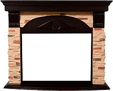 Портал Firelight Torre 25S камень сланец натуральный, шпон венге