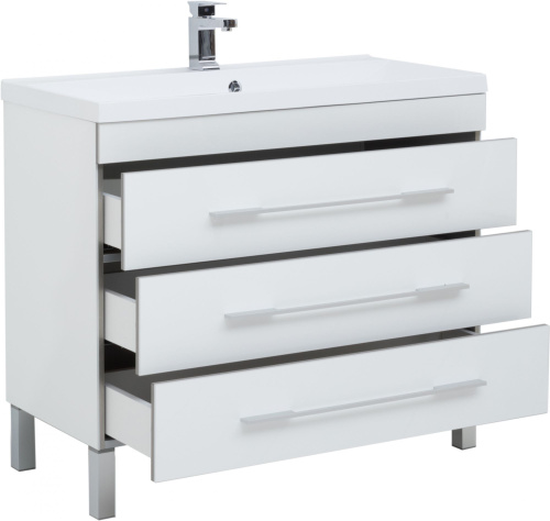 Мебель для ванной Aquanet Верона 100 белая фото 14