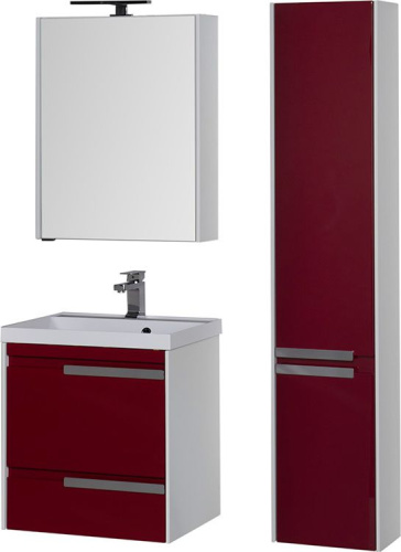 Мебель для ванной Aquanet Тиволи 60 бордо фото 8