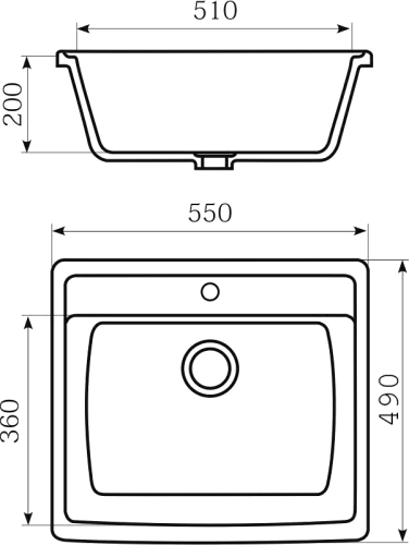 Мойка кухонная Mixline ML-GM15 бежевый фото 4