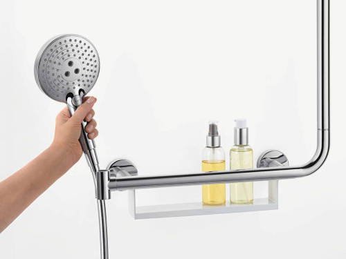 Душевая штанга Hansgrohe Unica 26404400 110 см, белый, хром фото 2