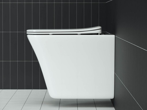 Унитаз подвесной Ceramica Nova Mono CN1902 с микролифтом, безободковый фото 3