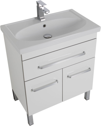 Мебель для ванной Aquanet Сиена 70 белая, 1 ящик, 2 двери фото 9