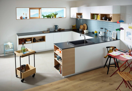 Смеситель Hansgrohe Metris Select M71 73825000 для кухонной мойки, хром фото 3