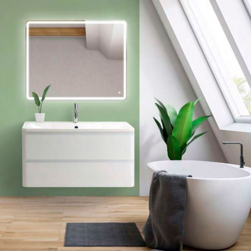 Мебель для ванной BelBagno Albano 80 подвесная, bianco lucido фото 5