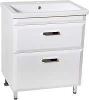 Тумба с раковиной Style Line Лотос 70 Люкс Plus напольная, белая