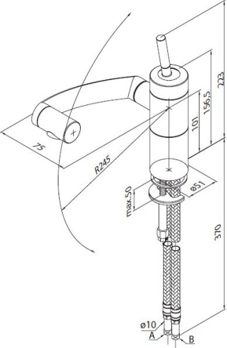 Смеситель Damixa ARC 290007464 для кухонной мойки фото 12