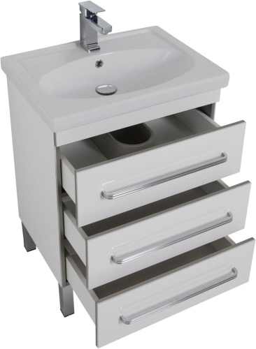 Мебель для ванной Aquanet Сиена 60 напольная белая фото 10 Мебель для ванной Aquanet Сиена 60 напольная белая фото 10