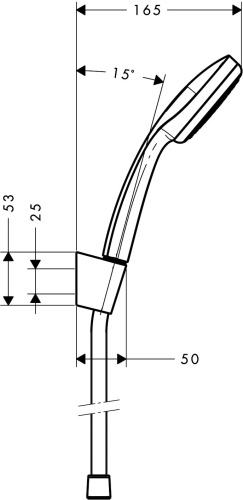 Душевой гарнитур Hansgrohe Croma 100 27574000 хром фото 8