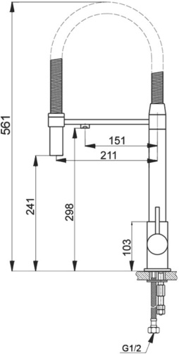 Смеситель Raiber RF6601 для кухонной мойки фото 2