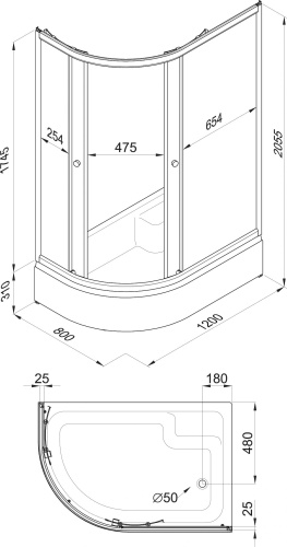 22 910 руб. Душевой уголок Triton Риф Щ0000044429 R фото 3 Душевой уголок Triton Риф Щ0000044429 R фото 3
