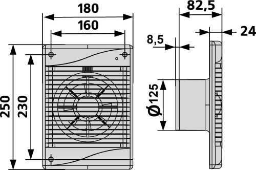 Вытяжной вентилятор Diciti Standard 5C фото 4