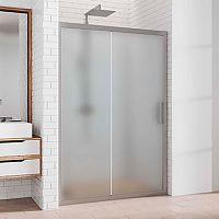 Душевая дверь в нишу Kubele DE019D2-MAT-MT 95 см, профиль матовый хром