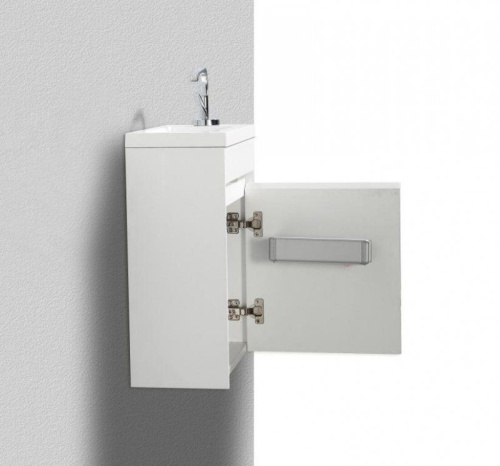 Тумба с раковиной BelBagno Pietra Mini 46 R bianco lucido фото 6