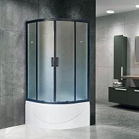 Душевой уголок Royal Bath BK RB90BK-C-BL 90x90 с поддоном
