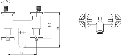 15 600 руб. Смеситель VitrA Juno A40868EXP для ванны с душем фото 5 Смеситель VitrA Juno A40868EXP для ванны с душем фото 5