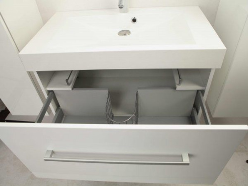 Мебель для ванной AQUATON Мадрид 80 белая с ящиком фото 4