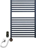 Полотенцесушитель электрический Luxrad Kwadro 065274 72х50 L, черный, терморегулятор selmo smart programm с пультом