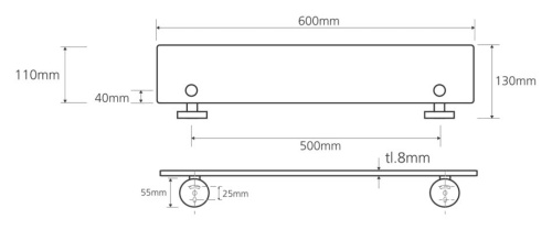 Полка Bemeta Omega 104202042