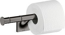 Держатель туалетной бумаги Axor Starck Organic 42736330 двойной, полированный черный хром