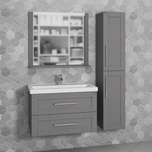 Мебель для ванной СанТа Венера 80 подвесная, дуб серый фото 4