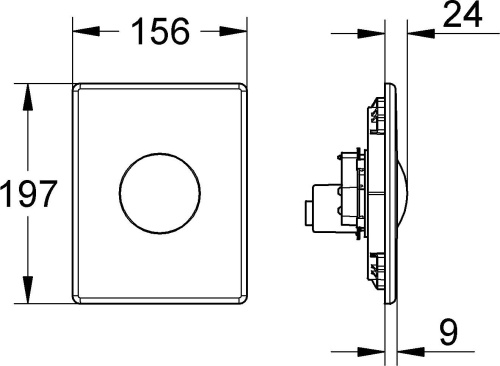 Кнопка смыва Grohe Skate 38573000 хром фото 6