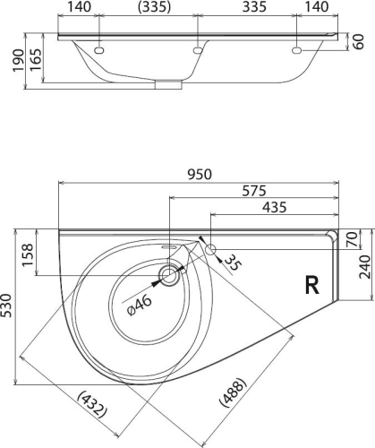 Раковина Ravak Avocado Comfort R фото 9