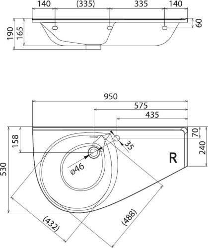 Раковина Ravak Avocado Comfort R фото 10