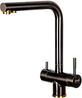 Смеситель Zorg Inox SZR-7039 BR/GRAFIT для кухонной мойки, бронза, графит