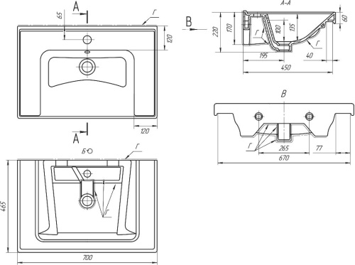 9 950 руб. Мебельная раковина Art&Max Грэйс 70 фото 3 Мебельная раковина Art&Max Грэйс 70 фото 3