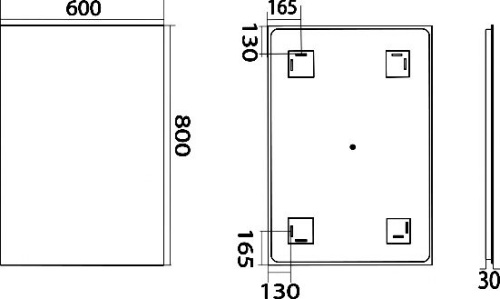 Зеркало Misty Неон 1 LED 60x80 фото 3