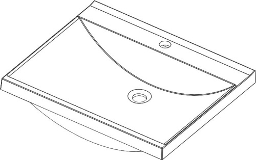 Мебель для ванной Aquanet Верона 58 белая, 1 ящик, 2 двери фото 3