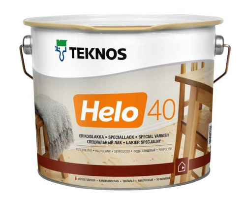 Лак Teknos Helo 40 полуглянцевый специальный 0.9л