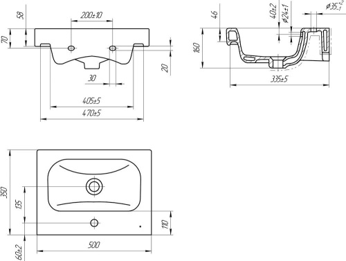 Мебель для ванной Aquanet Нота 50 Moduo Slim фото 4