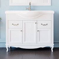 Мебель для ванной ValenHouse Эллина 105 белая, фурнитура хром