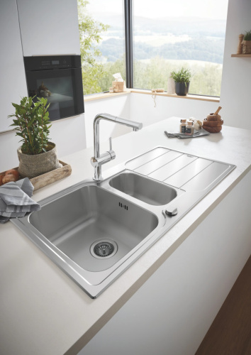 Мойка кухонная Grohe K500 31572SD1 нержавеющая сталь фото 4