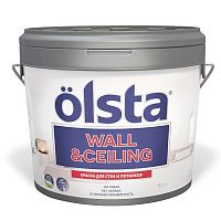 Краска Olsta Wall & Ceiling акриловая,  для стен и потолков