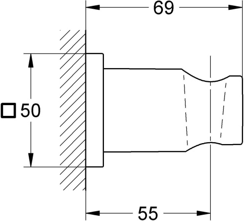 Настенный держатель Grohe Rainshower 27075000 фото 4