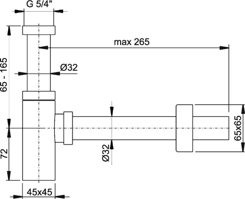 Сифон для раковины AlcaPlast A401 фото 8