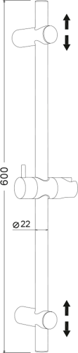 Душевая штанга Olive'S KD05 фото 2