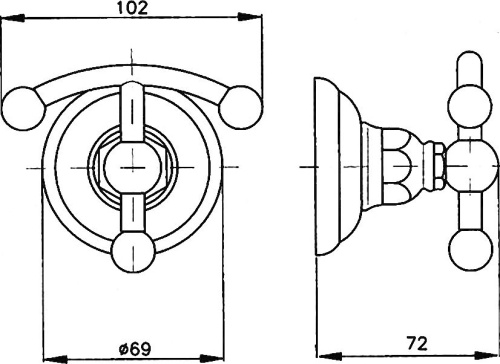 Крючок Nicolazzi Classica 1481CR фото 2