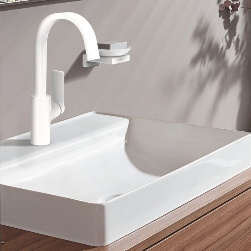 Смеситель Hansgrohe Vivenis 75032700 для раковины, матовый белый фото 4